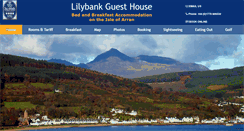 Desktop Screenshot of lilybank-arran.co.uk