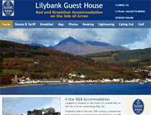 Tablet Screenshot of lilybank-arran.co.uk